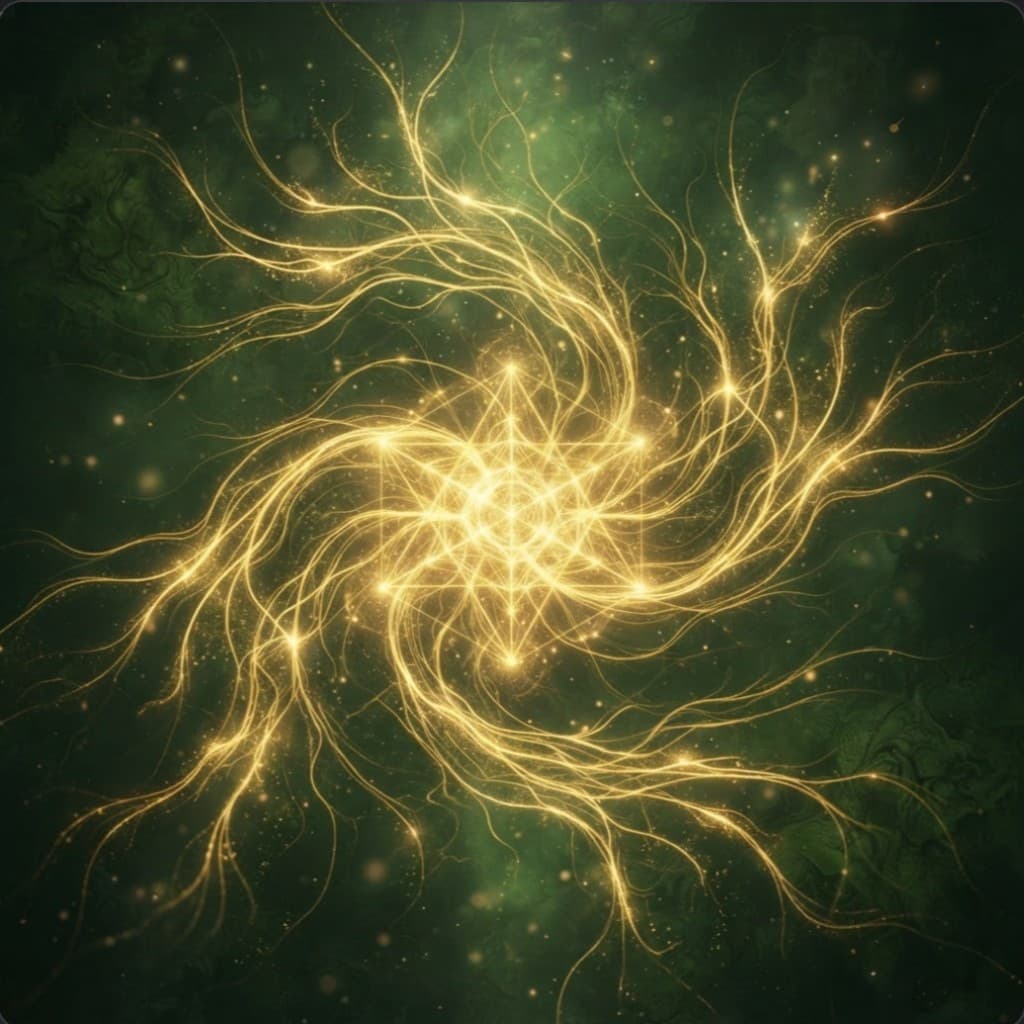 Golden manifestation energy